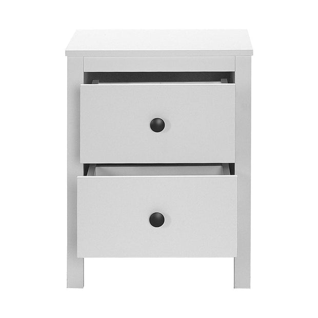 Asir Comodino con 2 cassetti Komodo 992 Bianco