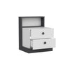 Asir Comodino con 2 cassetti Life Bianco