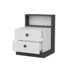 Comodino con 2 cassetti Life Bianco (7)