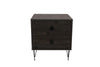 Asir Comodino con 2 cassetti Luna Marrone