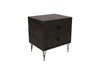 Comodino con 2 cassetti Luna Marrone (6)