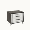 Asir Comodino con 2 cassetti Night Bianco