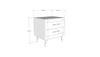 Asir Comodino con 2 cassetti Night Bianco