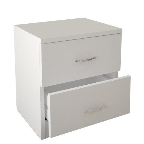 Asir Comodino con 2 cassetti Sine Bianco