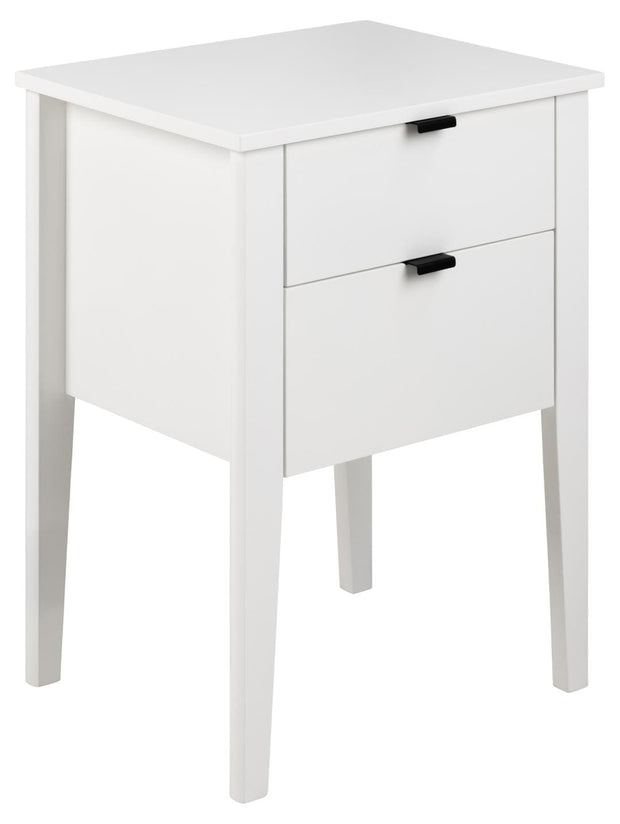 Actona Comodino con 2 cassetti Sleepy Bianco