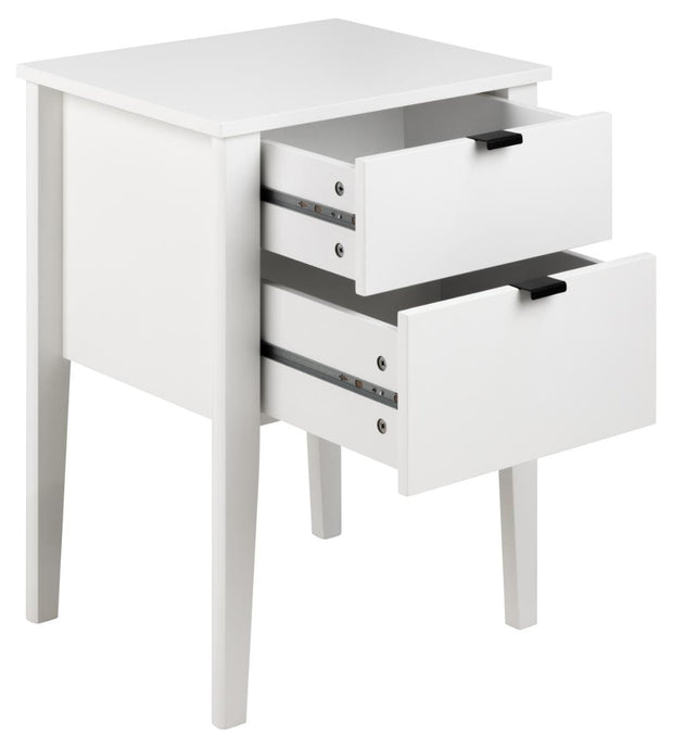 Actona Comodino con 2 cassetti Sleepy Bianco