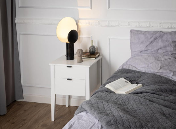 Actona Comodino con 2 cassetti Sleepy Bianco