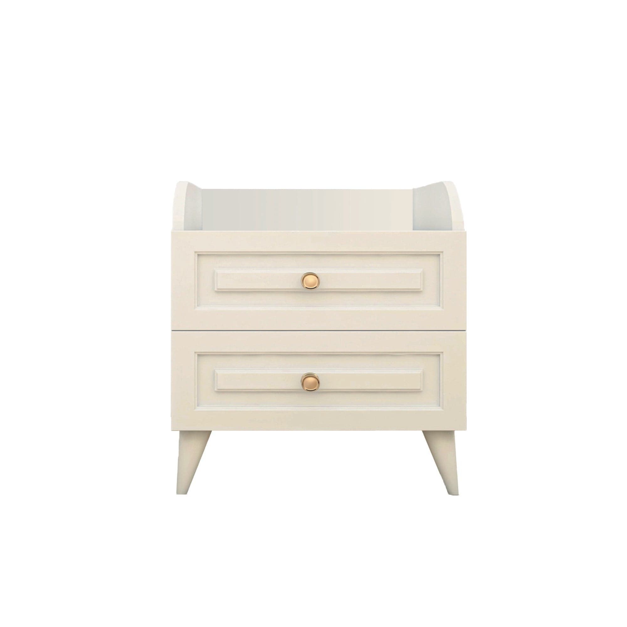 Asir Comodino con 2 cassetti Tango 601 Bianco