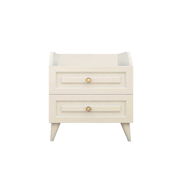 Asir Comodino con 2 cassetti Tango 601 Bianco
