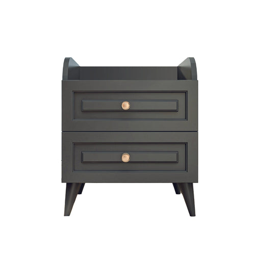 Asir Comodino con 2 cassetti Tango 621 Antracite