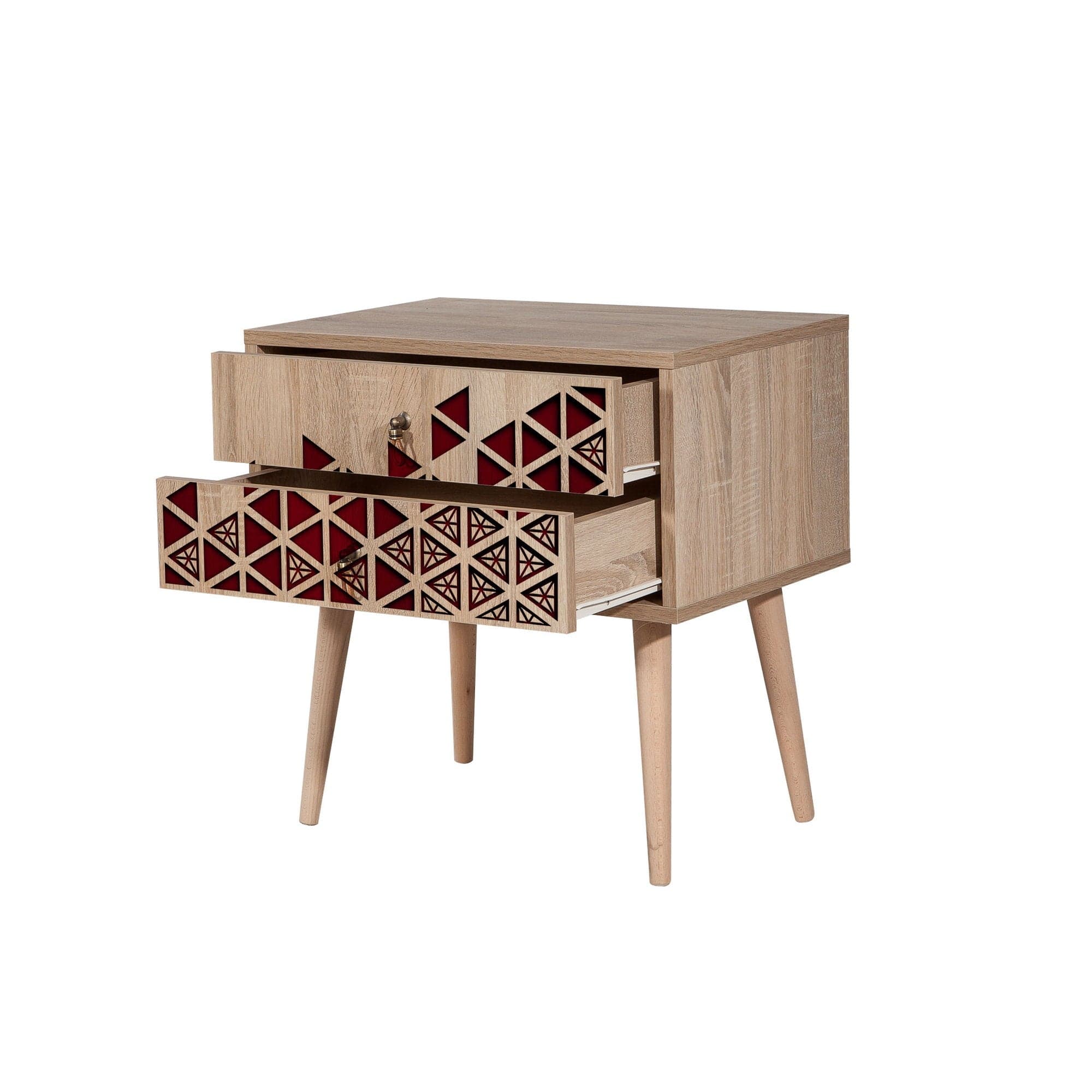 Asir Comodino con 2 cassetti Two 122 Quercia