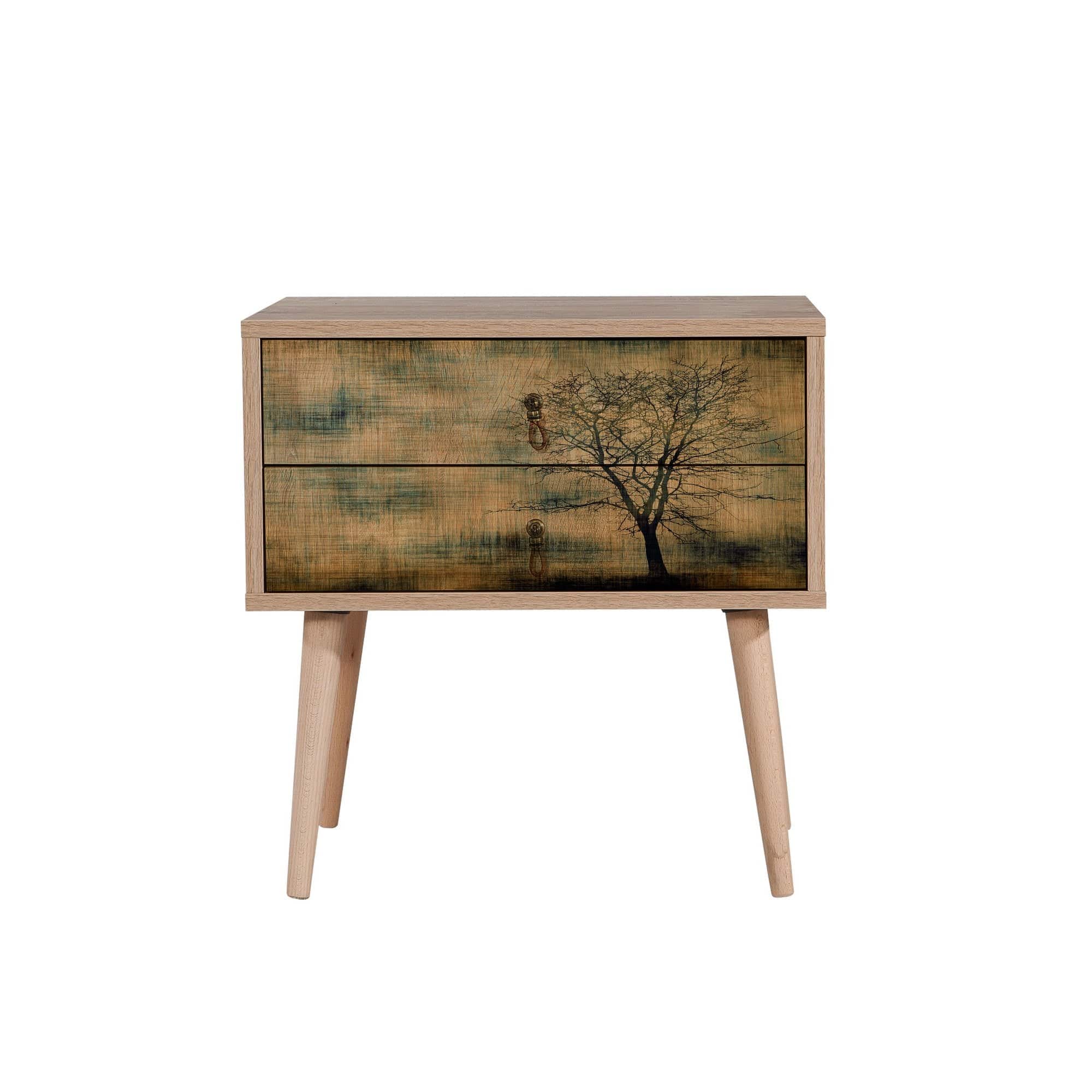 Asir Comodino con 2 cassetti Two 729 Quercia