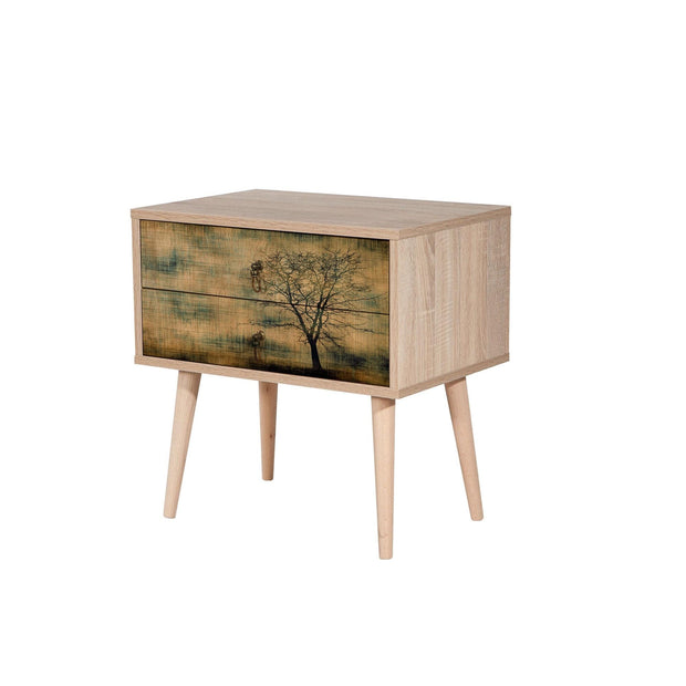 Asir Comodino con 2 cassetti Two 729 Quercia
