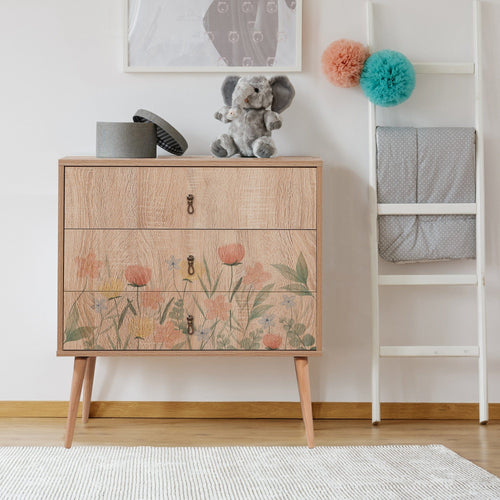 Asir Comodino con 3 cassetti City Trio Tulip Quercia