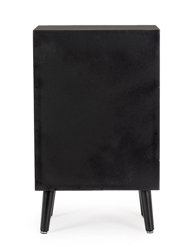 Bizzotto Comodino con 3 cassetti Josine Nero