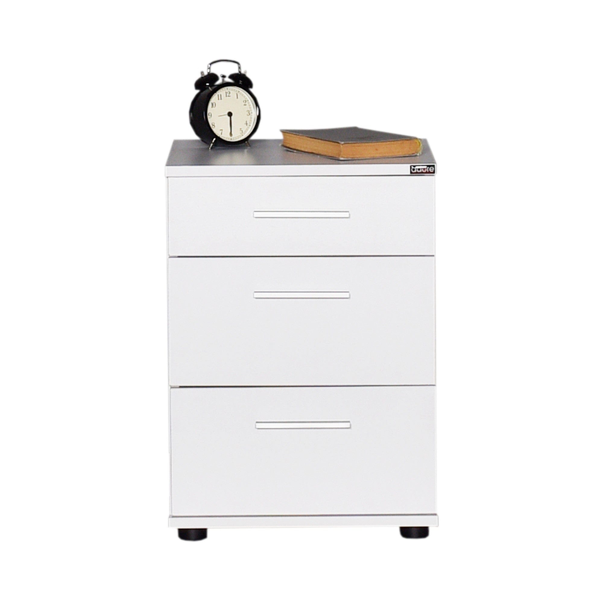 Asir Comodino con 3 cassetti Komodo 530 Bianco