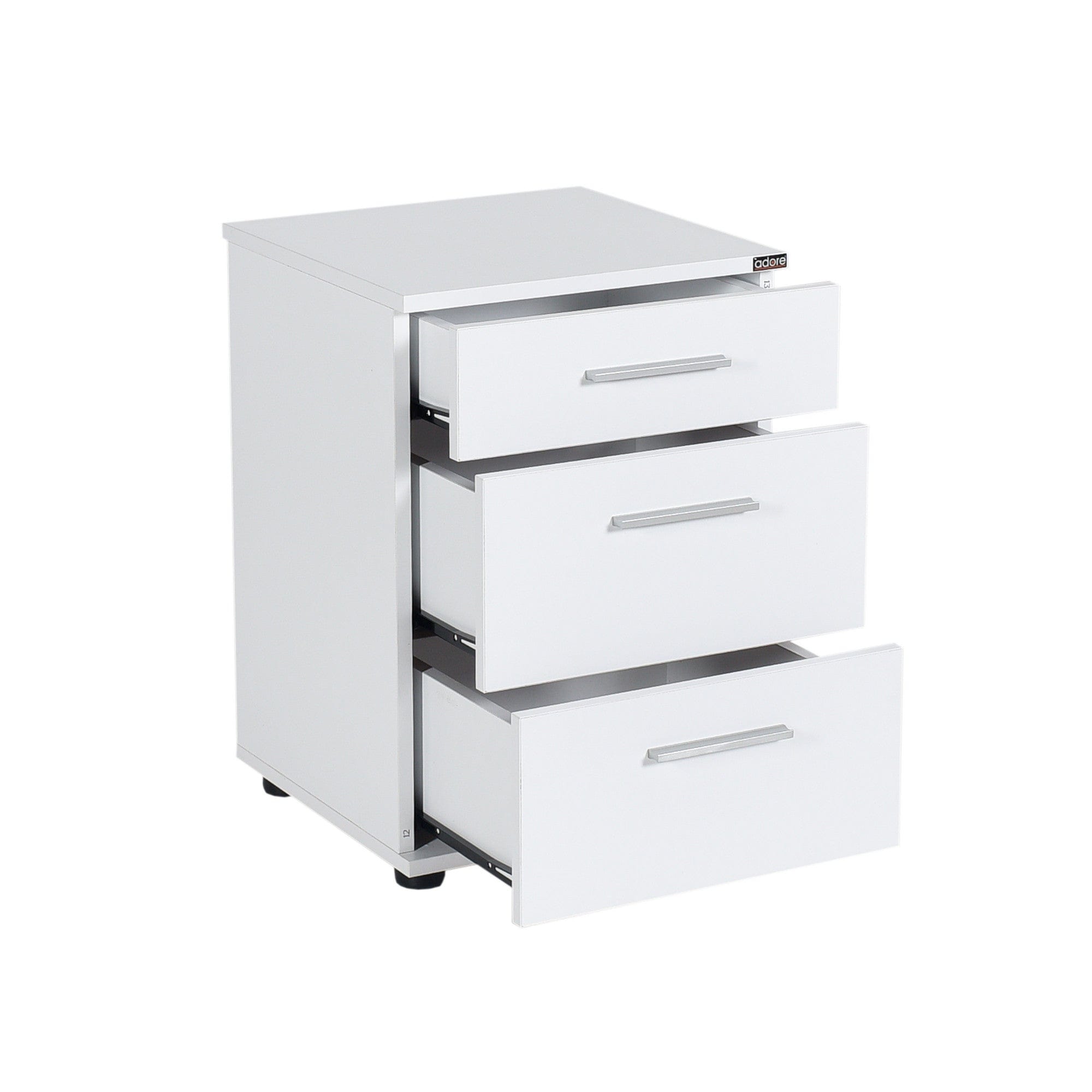Asir Comodino con 3 cassetti Komodo 530 Bianco