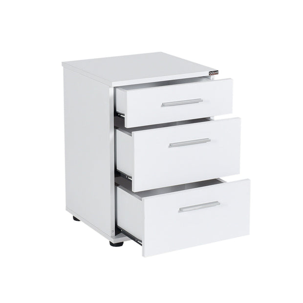 Asir Comodino con 3 cassetti Komodo 530 Bianco