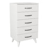 Asir Comodino con 5 cassetti Cemre 5C Bianco