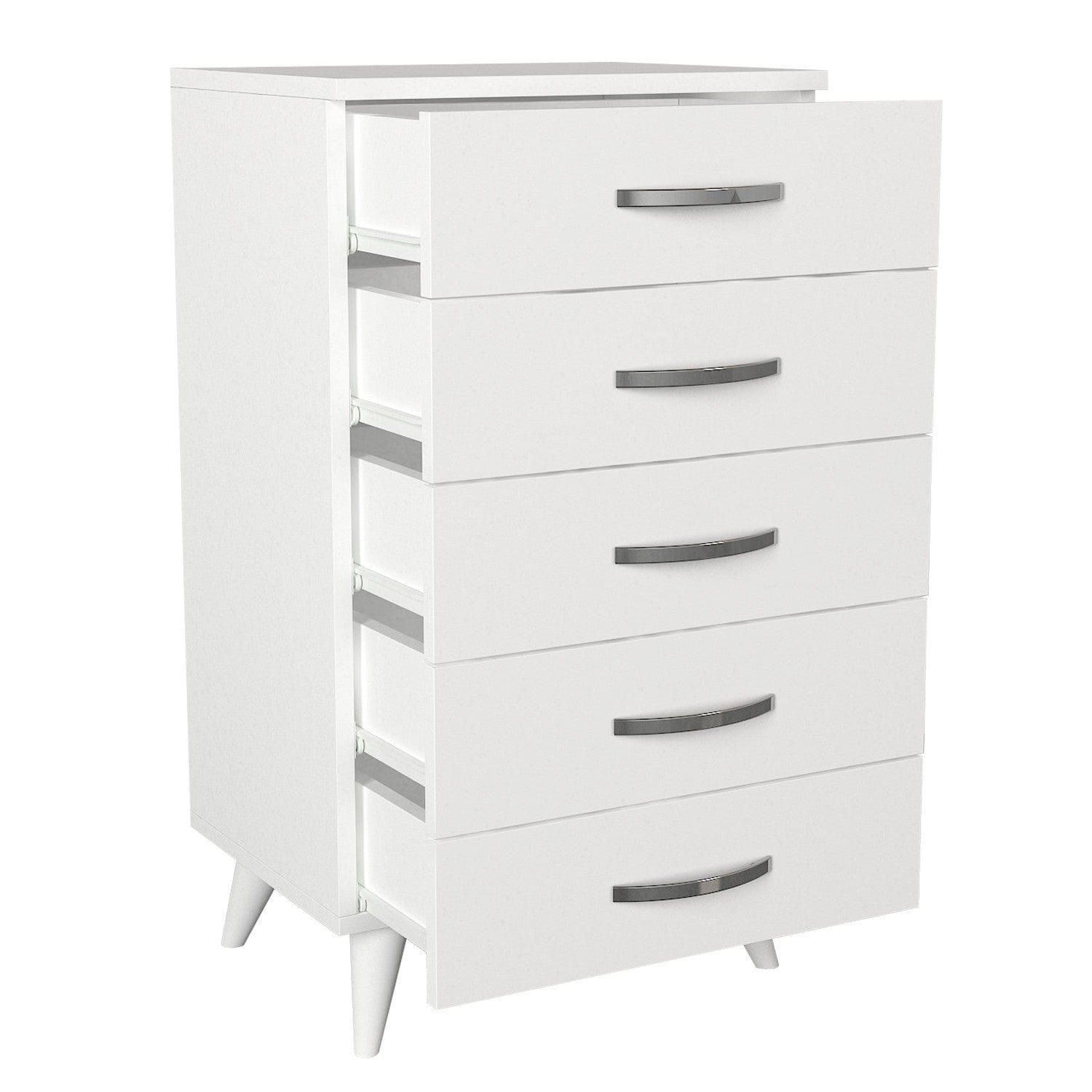 Asir Comodino con 5 cassetti Cemre 5C Bianco