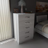 Asir Comodino con 5 cassetti Diva V5 Bianco