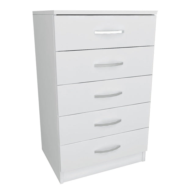 Asir Comodino con 5 cassetti Diva V5 Bianco