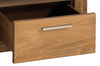 Szynaka Comodino in impiallacciato e paglia con 1 cassetto Velvet 79 Rovere rustico, l54xl42xh42 cm