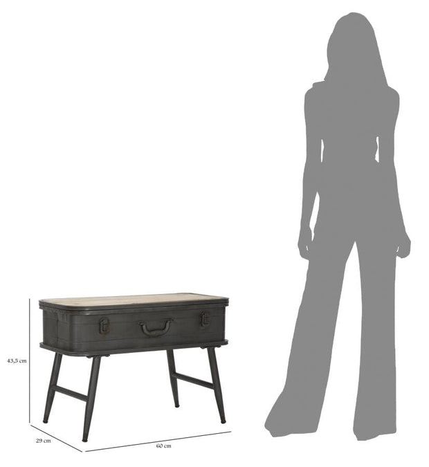Mauro Ferretti Console Industry C/Contenitore cm 60x29x43,5