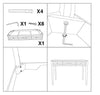 Mauro Ferretti Console Matera cm 107x37x80