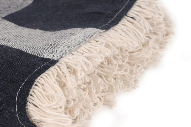Asir Coperta cotone Dama Blu, 180 x 230 cm