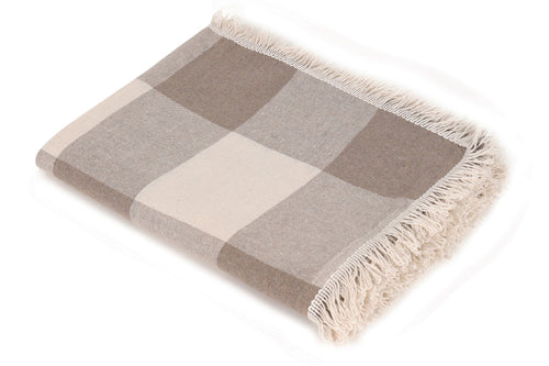 Asir Coperta cotone Dama Marrone, 180 x 230 cm