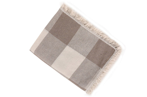 Asir Coperta cotone Dama Marrone, 180 x 230 cm