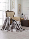 Asir Coperta cotone Dama Marrone, 180 x 230 cm
