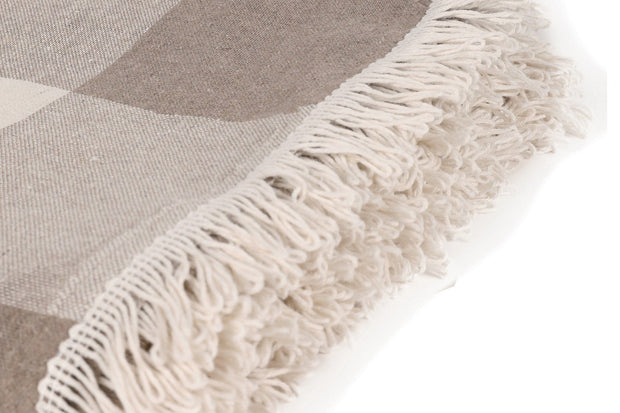 Asir Coperta cotone Dama Marrone, 180 x 230 cm