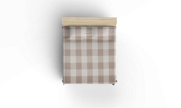 Asir Coperta cotone Dama Marrone, 180 x 230 cm