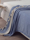 Asir Coperta cotone Elmas Blu, 200 x 240 cm