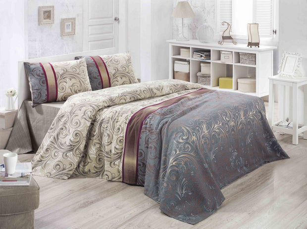 Asir Coperta cotone Hurrem Pique Multicolore, 200 x 230 cm