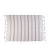 Coperta cotone Kenia Bianco, 160 x 120 cm