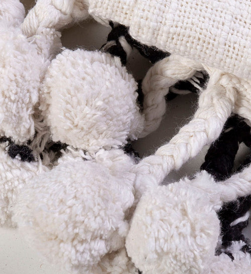 Coperta cotone Kenia Bianco e Nero, 160 x 120 cm (1)