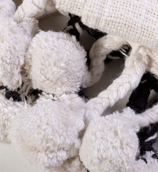 Coperta cotone Kenia Bianco e Nero, 160 x 120 cm (1)