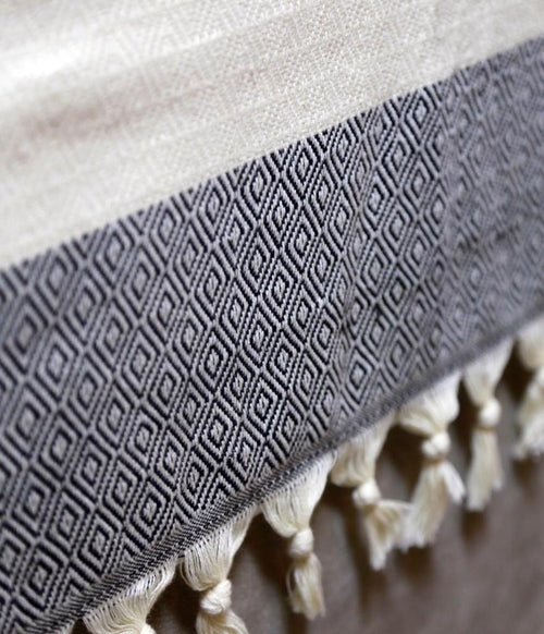 Oyo Coperta cotone Pique Antracite, 200 x 240 cm