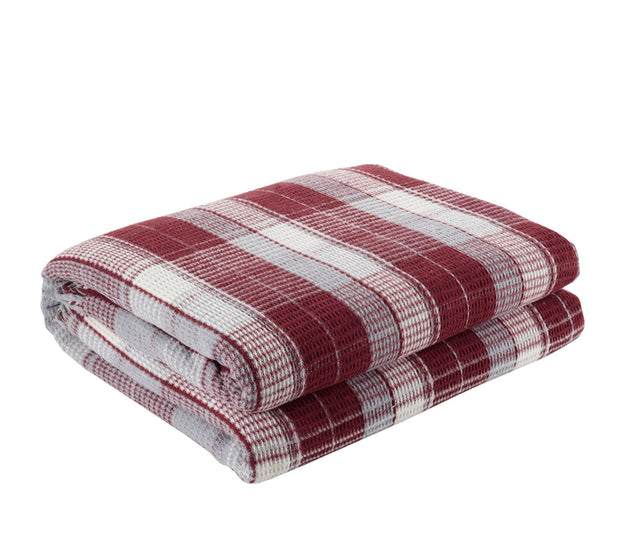 Asir Coperta Ekose III Rosso, 180 x 220 cm