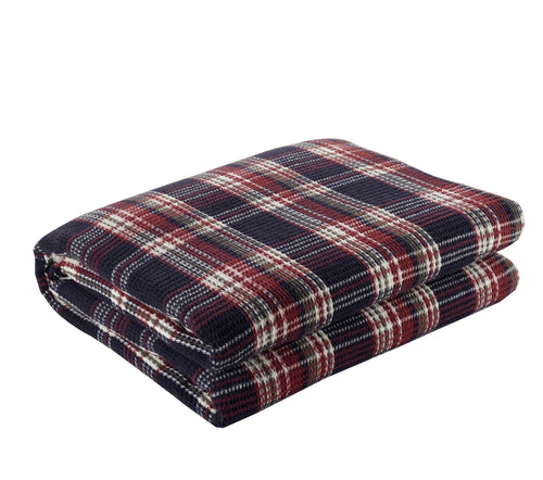 Asir Coperta Ekose IV Blu, 180 x 220 cm