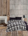 Asir Coperta Ekose Nero, 180 x 220 cm