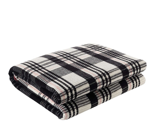 Asir Coperta Ekose Nero, 180 x 220 cm