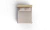 Asir Copriletto in cotone King Beige, 260 x 220 cm
