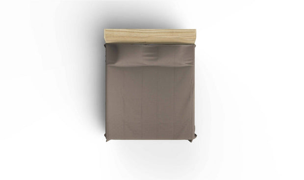 Asir Copriletto in cotone King Marrone, 260 x 220 cm