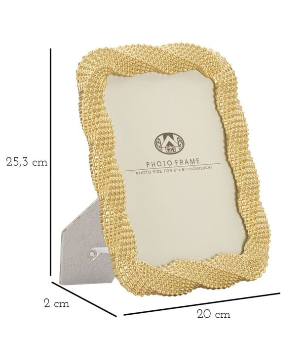 Mauro Ferretti Cornice Bead Gold cm 20x2x25,3 (Misura Interna cm 15x20)