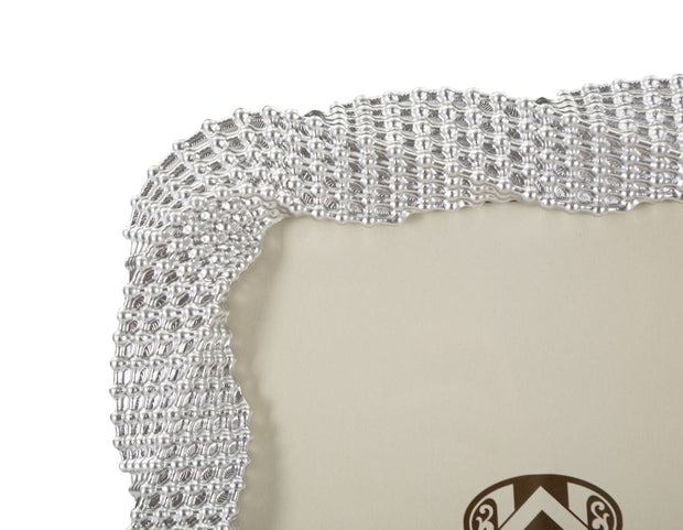 Mauro Ferretti Cornice Bead Silver cm 20x2x25,3 (Misura Interna cm 15x20)