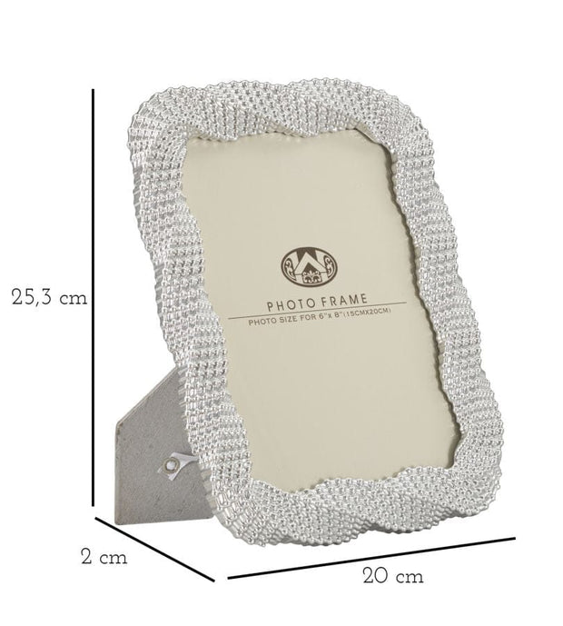 Mauro Ferretti Cornice Bead Silver cm 20x2x25,3 (Misura Interna cm 15x20)